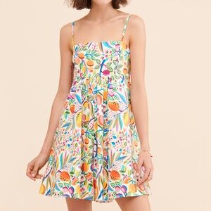 Anthropologie Hutch mango print romper